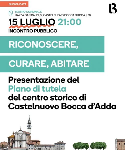 Image for Presentazione del Piano di tutela del centro storico di Castelnuovo Bocca d’Adda