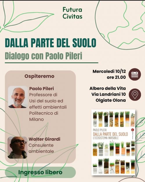 Image for DALLA PARTE DEL SUOLO: un dialogo con l’autore Paolo Pileri e presentazione del libro “Dalla parte del suolo. L’ecosistema invisibile”