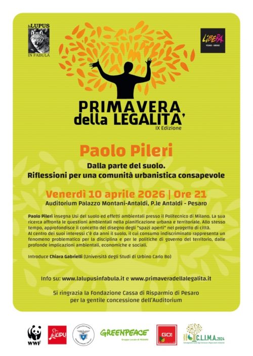 Image for Riflessioni per un comunità urbanistica consapevole con Paolo Pileri e presentazione del suo libro “Dalla parte del suolo”